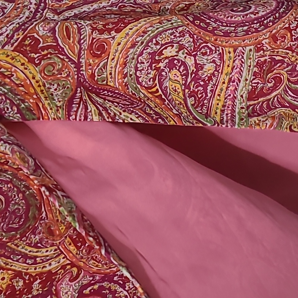 JH Collectibles Paisley Midi Skirt - Red and Pink - Picture 4 of 7